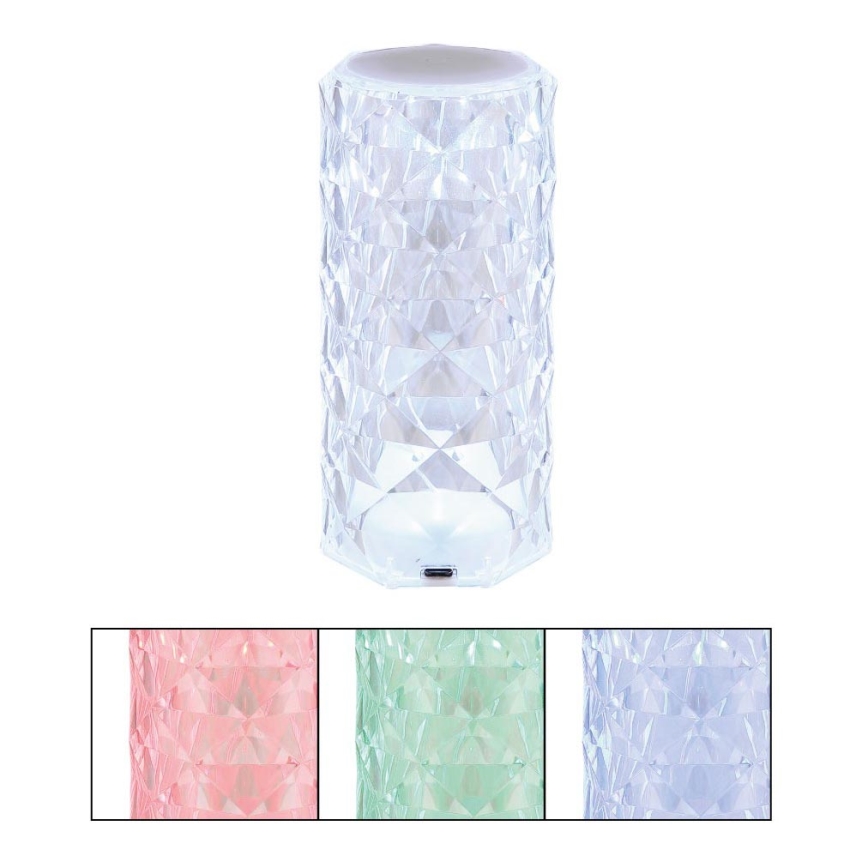 Globo - LED RGB punjiva stolna lampa na dodir LED/0,6W/3,7V 500mAh