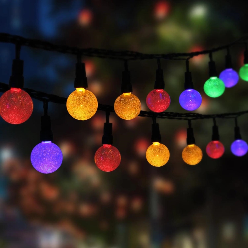 Globo - LED RGB Solarna lanac 20xLED/0,06W/3V 770 cm IP44
