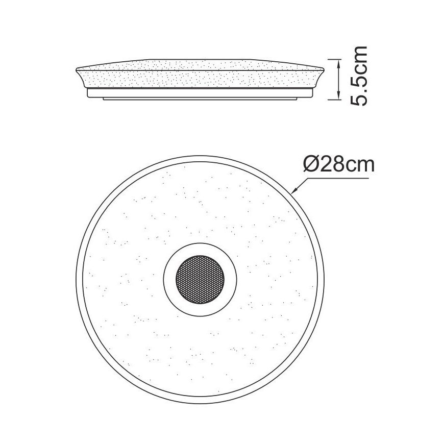 Globo - LED RGBW Prigušiva svjetiljka za kupaonicu sa zvučnikom LED/18W/230V 3000-6500K IP44 + daljinski upravljač