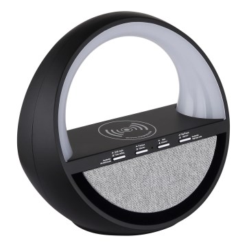Globo - LED RGBW dodirna punjiva stolna lampa sa zvučnikom i bežičnim QI punjenjem LED/3,5W/5V 1800 mAh