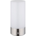 Globo - LED RGBW Prigušiva dodirna vanjska stolna lampa LED/1,8W/5V 1500 mAh IP44 mat krom
