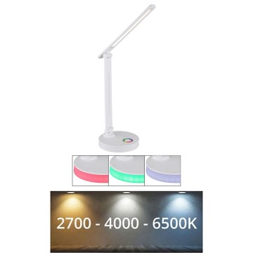Globo - LED RGBW Prigušiva stolna lampa na dodir LED/5W/230V + LED/2W 2700K/4000K/6500K bijela