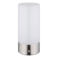 Globo - LED RGBW vanjska stolna lampa s dodirnim upravljanjem, prigušiva, LED/1,8W/5V 1500 mAh IP44 mat krom