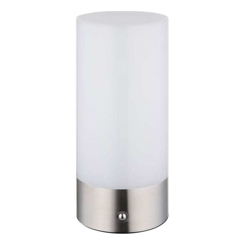 Globo - LED RGBW vanjska stolna lampa s dodirnim upravljanjem, prigušiva, LED/1,8W/5V 1500 mAh IP44 mat krom