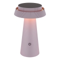 Globo - LED solarna dodirna lampa s mogućnošću prigušivanja LED/4W/3,7W IP54 ružičasta