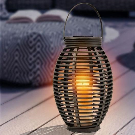 Globo - LED Solarna svjetiljka LED/0,06W/3,2V IP44 200 mAh ratan