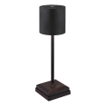 Globo - LED stolna lampa s dodirnim prigušivačem, punjiva, LED/1,5W/5V, 2200 mAh, crna