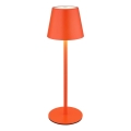 Globo - LED stolna lampa za vanjsku upotrebu, dodirno prigušivanje, punjiva, 3 u 1 LED/3W/5V 3000/4000/5000K IP54 1800 mAh crvena