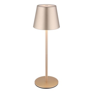 Globo - LED stolna lampa za vanjsku upotrebu s dodirnim upravljanjem i podesivom svjetlinom, punjiva, 3 u 1 LED/3W/5V 3000/4000/5000K IP54 1800 mAh mesing