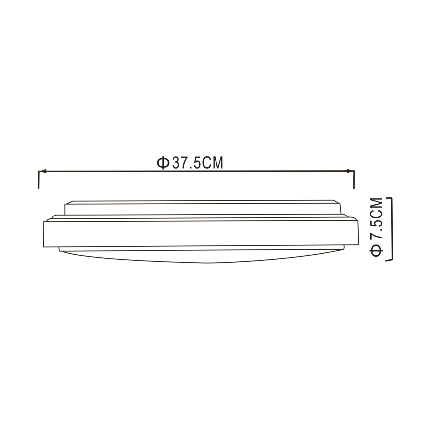 Globo - LED Stropna svjetiljka LED/24W/230V 3000/4000/6000K pr. 37,5 cm
