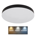 Globo - LED stropna svjetiljka LED/36W/230V 3000K/4000K/6500K promjer 40 cm crna