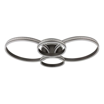 Globo - LED Stropna svjetiljka LED/39W/230V 2700/4500/6500K 106x60 cm antracit