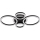 Globo - LED Stropna svjetiljka LED/40W/230V 2700/4500/6500K pr. 35,5x53 cm crna