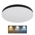 Globo - LED stropna svjetiljka LED/50W/230V 3000K/4000K/6500K promjer 50 cm crna
