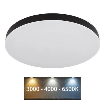 Globo - LED stropna svjetiljka LED/50W/230V 3000K/4000K/6500K promjer 50 cm crna