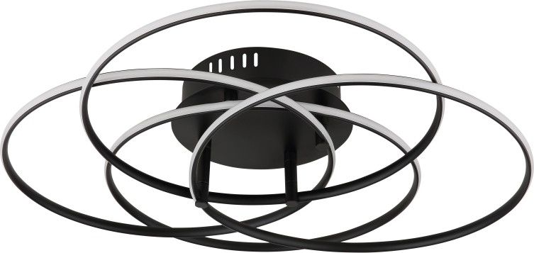 Globo - LED Stropna svjetiljka LED/55W/230V 4000K pr. 51,5 cm crna