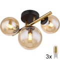 Globo - LED stropna svjetiljka RIHA 3xG9/3,5W/230V mesing