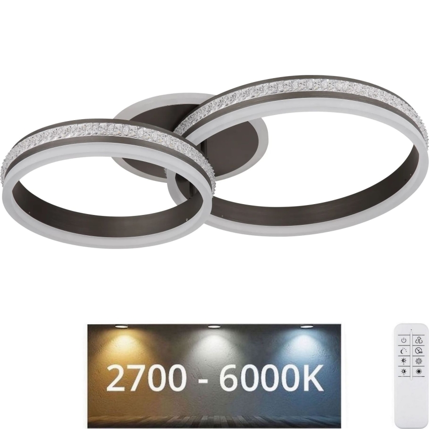 Globo - LED stropna svjetiljka s prigušivanjem LED/50W/230V 2700K-6000K + daljinski upravljač