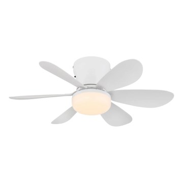 Globo - LED stropni ventilator s mogućnošću prigušivanja LED osvjetljenja LED/5W/230V 2700-6500K bijela + daljinski upravljač