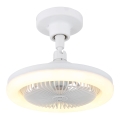 Globo - LED stropni ventilator s prigušivanjem LED/20W/230V 3000-6500K bijela + daljinski upravljač