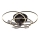 Globo - LED stropni ventilator s prigušivanjem LED/40W/230V 3000-6500K crni + daljinski upravljač