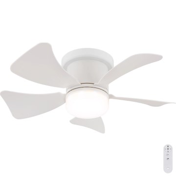 Globo - LED stropni ventilator s prigušivanjem svjetla LED/10W/230V 3000-6500K bijela + daljinski upravljač