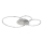 Globo - LED stropno svjetlo s prigušivanjem LED/36W/230V 2700-6500K srebrno + daljinski upravljač