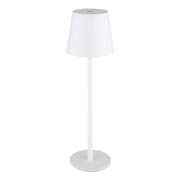 Globo - LED vanjska lampa s dodirnim upravljanjem, prigušiva, LED/3W/3,7V IP44 1800 mAh USB bijela