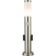 Globo - LED Vanjska lampa sa senzorom i 2 utičnice LED/9W/230V 60 cm IP44