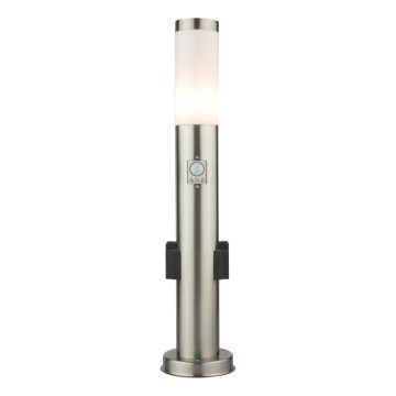 Globo - LED vanjska lampa sa senzorom i 2 utičnice LED/9W/230V 60 cm SCHUKO IP44