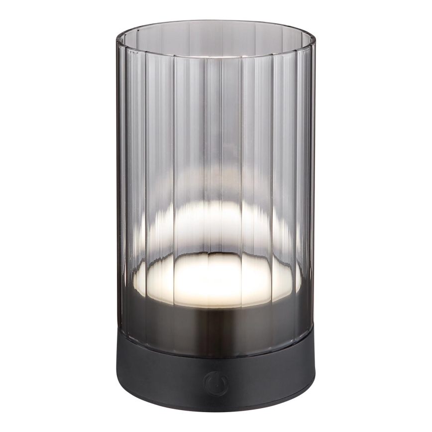 Globo - LED Vanjska prigušiva punjiva dodirna stolna lampa LED/2W/3,7V 2700/4000/6500K 1200mAh IP44 siva