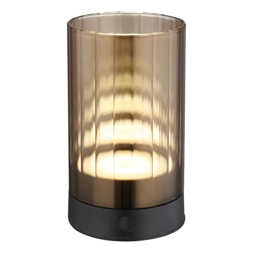 Globo - LED Vanjska prigušiva punjiva dodirna stolna lampa LED/2W/3,7V 2700/4000/6500K 1200mAh IP44 smeđa