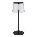 Globo - LED vanjska stolna lampa s dodirnim prigušivačem LED/1,8W/5V IP44 1800 mAh crna/prozirna