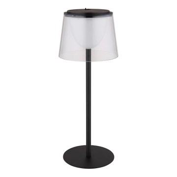 Globo - LED vanjska stolna lampa s dodirnim prigušivačem LED/1,8W/5V IP44 1800 mAh crna/prozirna