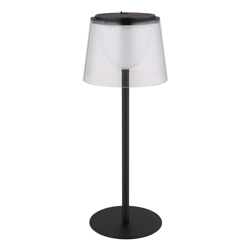 Globo - LED vanjska stolna lampa s dodirnim prigušivačem LED/1,8W/5V IP44 1800 mAh crna/prozirna
