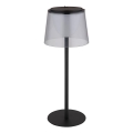 Globo - LED vanjska stolna lampa s dodirnim upravljanjem, prigušiva, LED/1,8W/5V IP44 1800 mAh crna/dimna