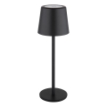 Globo - LED vanjska stolna lampa s dodirnim upravljanjem, prigušiva, LED/2W/5V, 3000/4000/6000K, 2200 mAh, IP44, crna