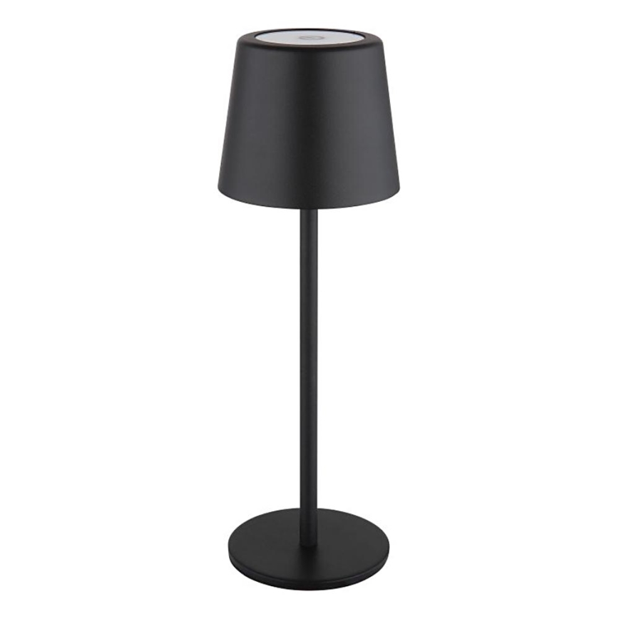 Globo - LED vanjska stolna lampa s dodirnim upravljanjem, prigušiva, LED/2W/5V, 3000/4000/6000K, 2200 mAh, IP44, crna