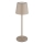Globo - LED vanjska stolna lampa s dodirnim upravljanjem, prigušiva, LED/2W/5V, 3000/4000/6000K, 2200 mAh, IP44, krem boja