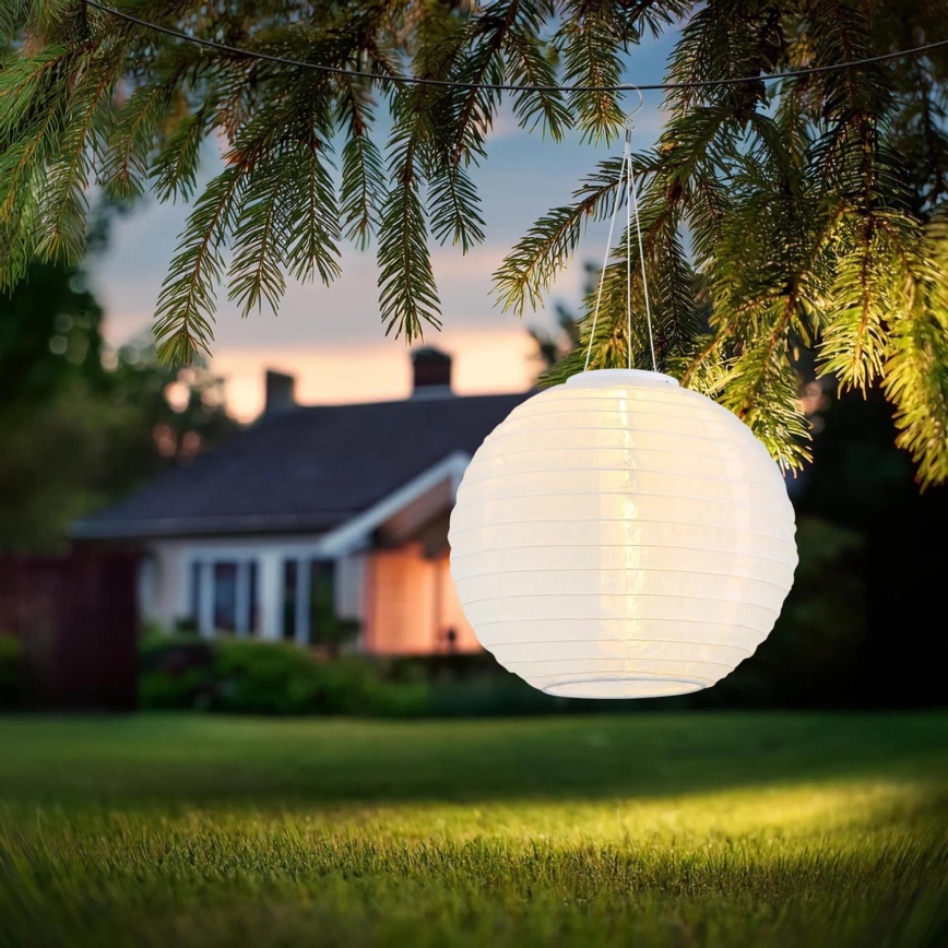 Globo - LED Viseća solarna svjetiljka LED/0,5W/3V IP44 bijela 300 mAh