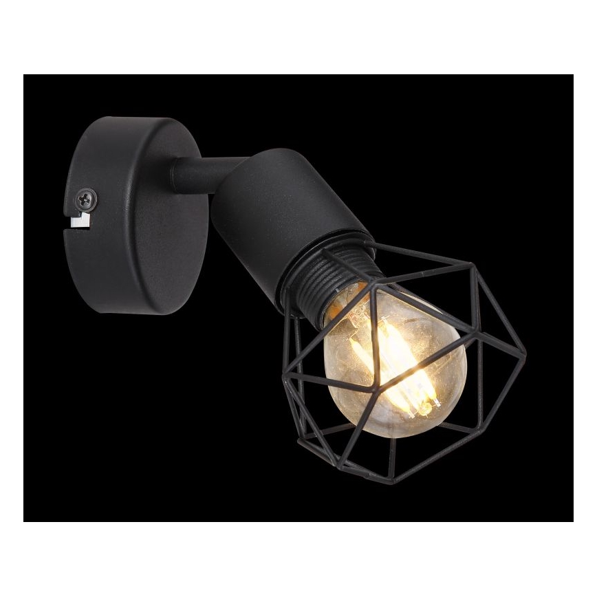 Globo - LED Zidna reflektorska svjetiljka 1xE14/6W/230V crna