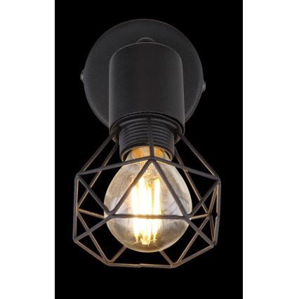 Globo - LED Zidna reflektorska svjetiljka 1xE14/6W/230V crna