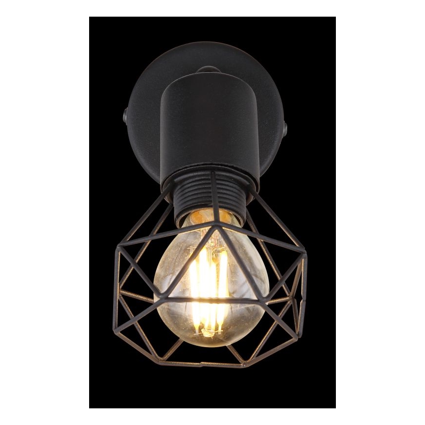 Globo - LED Zidna reflektorska svjetiljka 1xE14/6W/230V crna