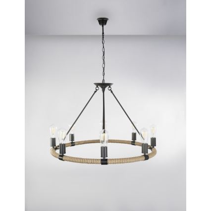 Globo - Luster na lancu 8xE27/60W/230V