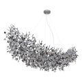 Globo - luster na sajli 16xE14/40W/230V, srebrni