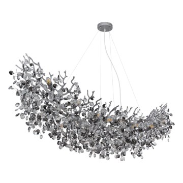 Globo - luster na sajli 16xE14/40W/230V, srebrni