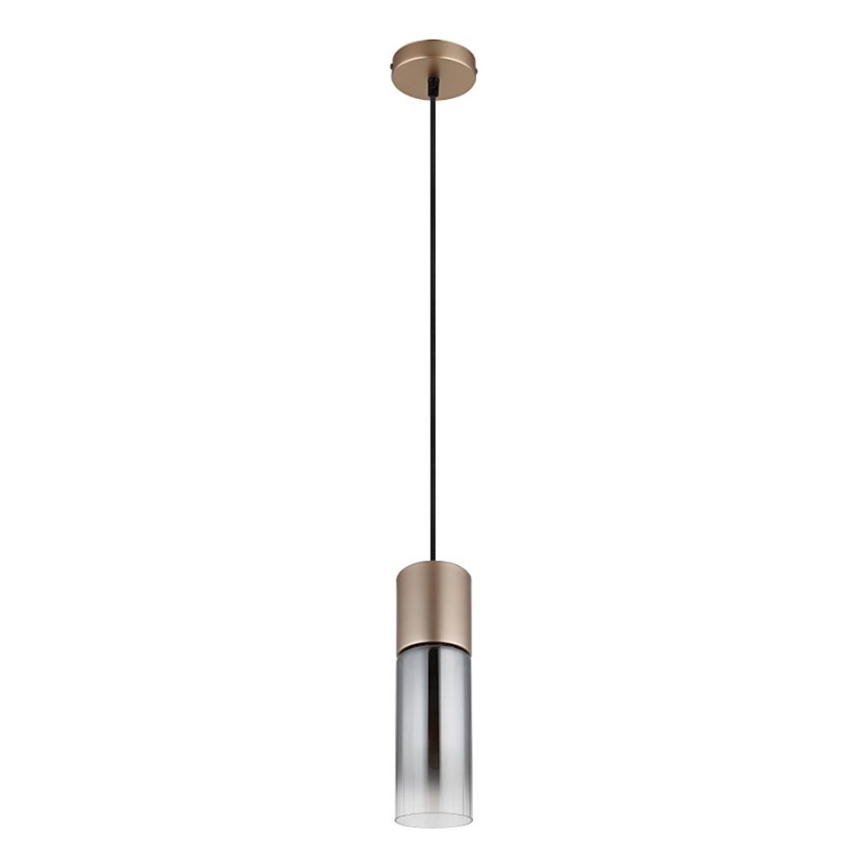 Globo - Luster na sajli 1xE27/25W/230V brončana pr. 10 cm