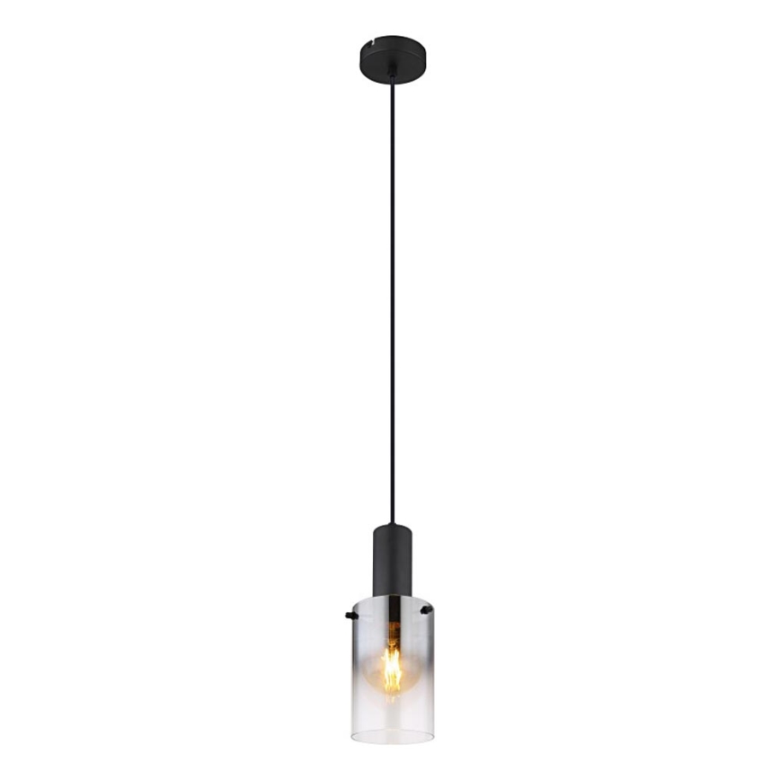 Globo - Luster na sajli 1xE27/40W/230V pr. 12,5 cm crna