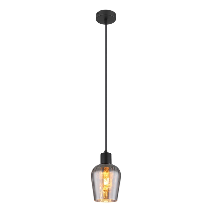 Globo - Luster na sajli 1xE27/40W/230V pr. 13,5 cm crna
