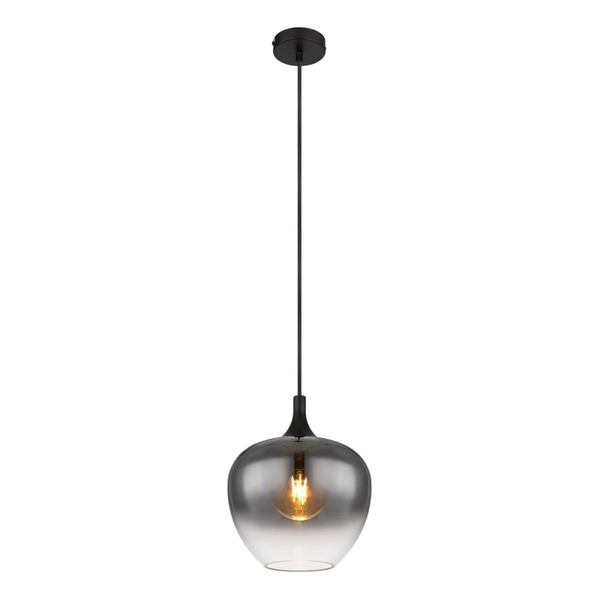 Globo - Luster na sajli 1xE27/40W/230V pr. 24 cm crna